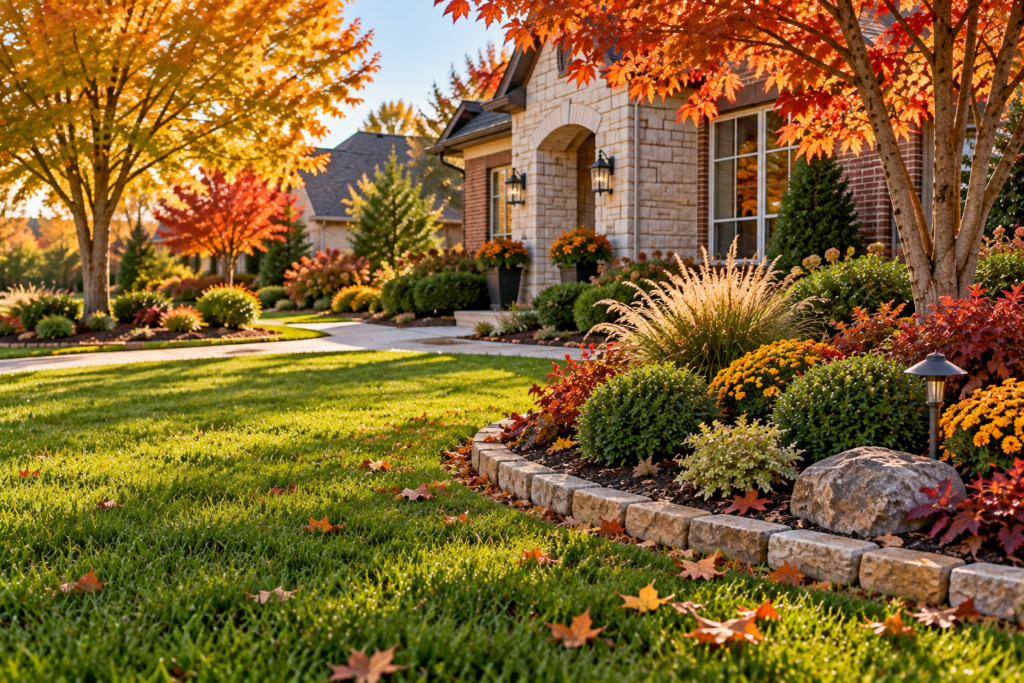 fall lawn nice