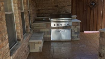 outdoor kitchen